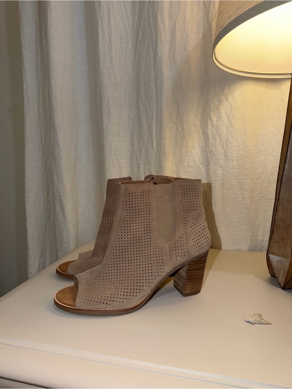 4 Toms Peep-Toe Ankle Booties